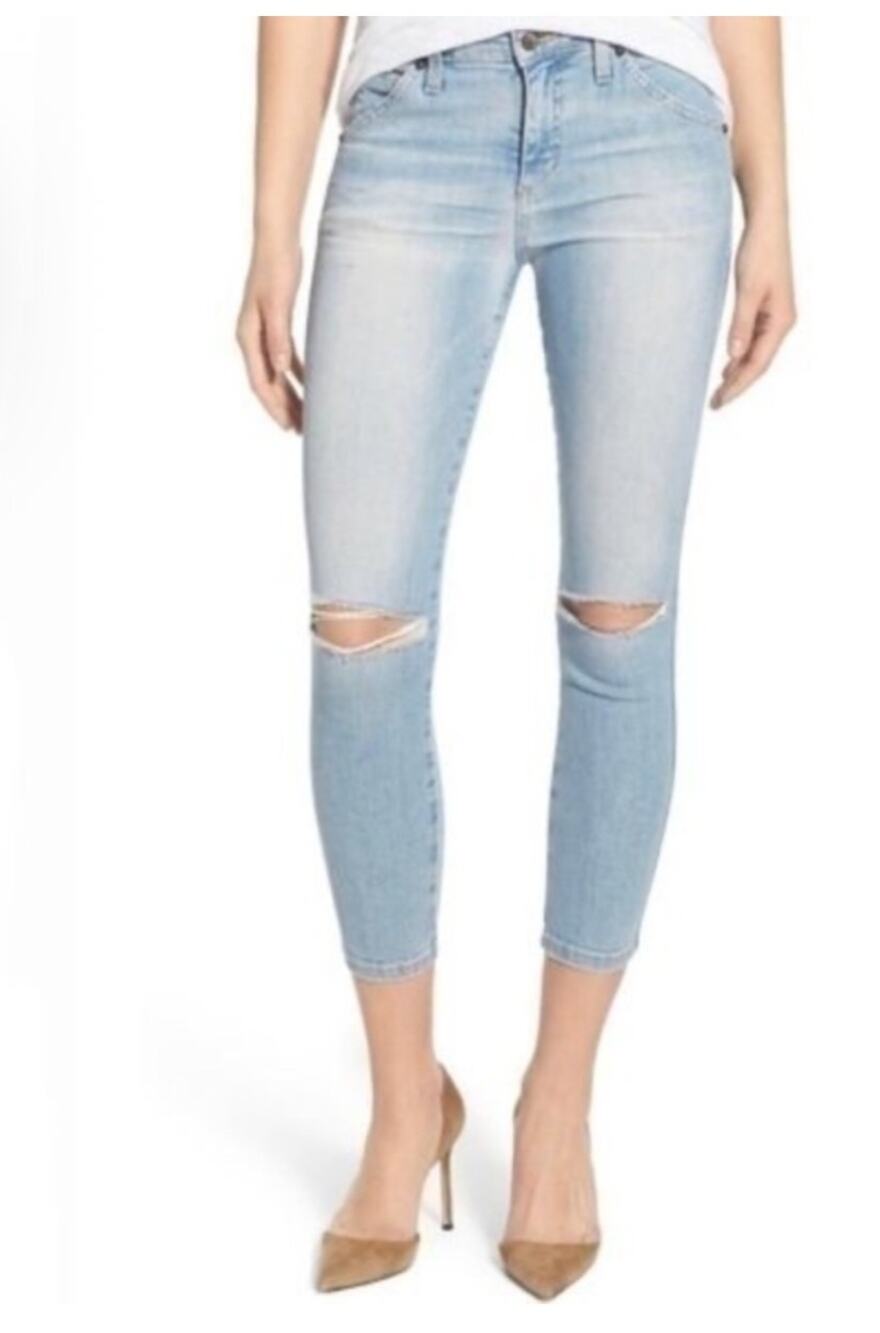 Joes Jeans Flawless The Wasteland High Waisted Cropped Jeans 27